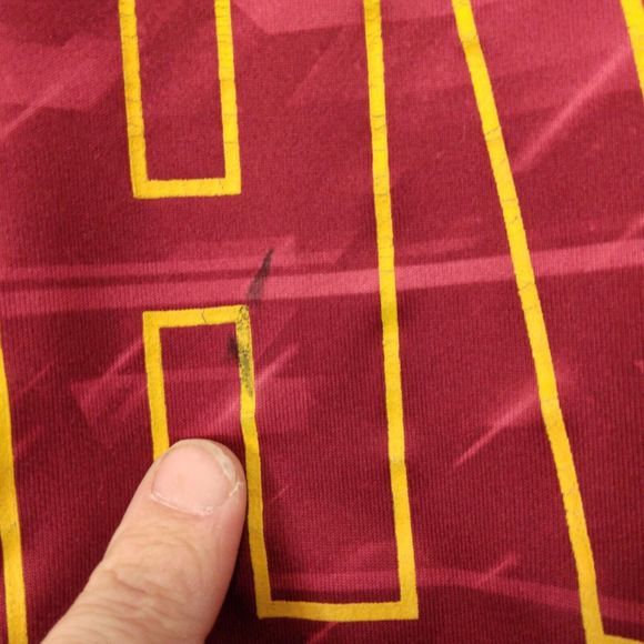 Cleveland Cavaliers basketball Under Armour tshirt mens M Medium red yellow NBA - Picture 5 of 10